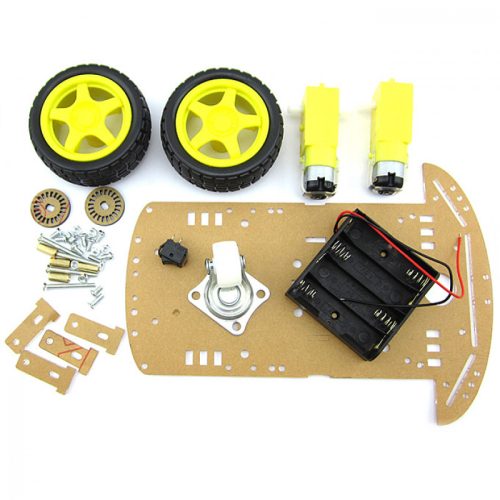2-Wheel Drive Acrylic Robot Chassis Kit