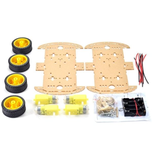 4-Wheel Robot Chassis Kit