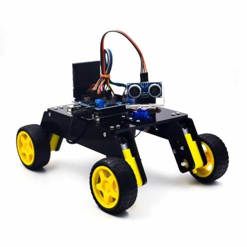 4WD Suspension Smart Car Chassis with 125 RPM BO Motors Kit