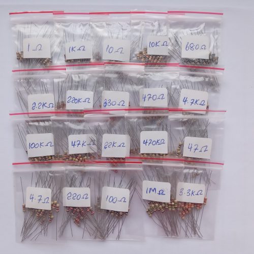 Resistor Kit 1/4W 500pcs