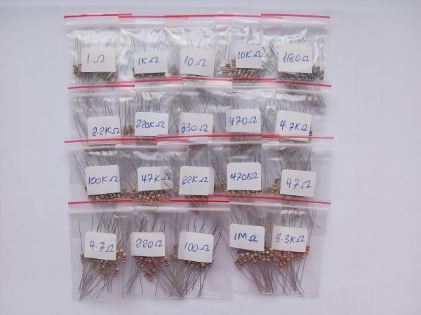 Resistor Kit 1/4W 500pcs
