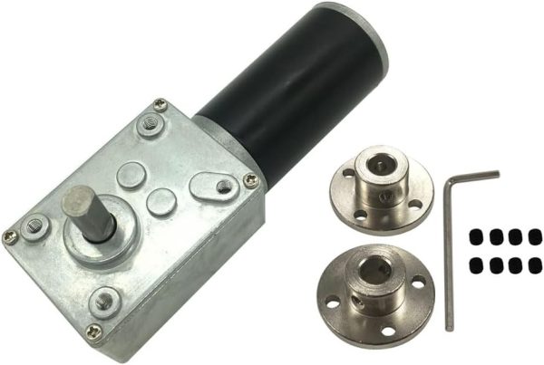 BRINGSMART 12V 40RPM DC Worm Gear Motor