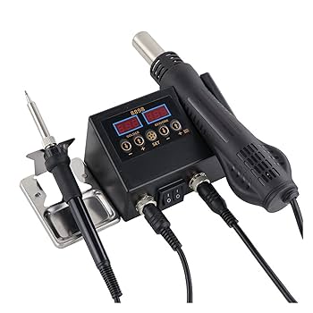 8898 SMD Rework Soldering Station 2 in 1 Hot Air & Soldering Iron – 8586D